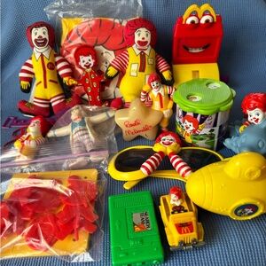 Vntg 1980’s 90’s McDonald’s toy lot Ronald sunglasses tic tac toe Professor